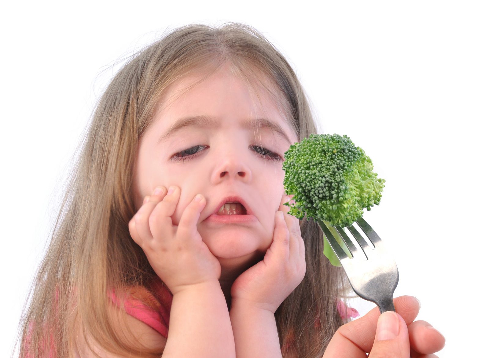 large - girl broccoli veggies