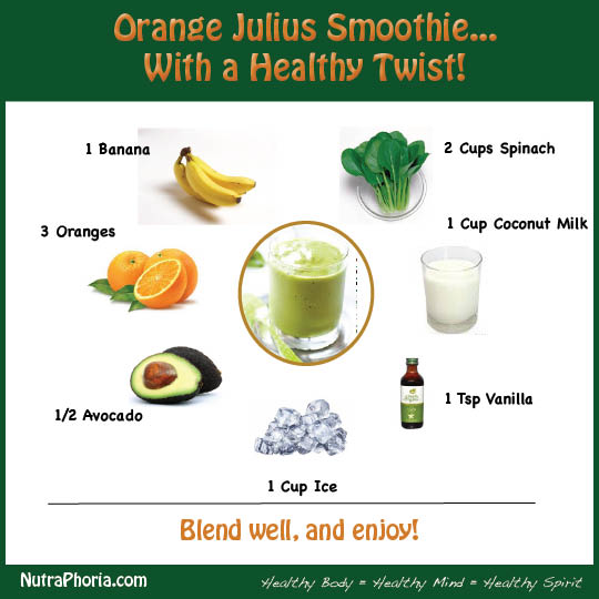 healthy orange julius smoothy