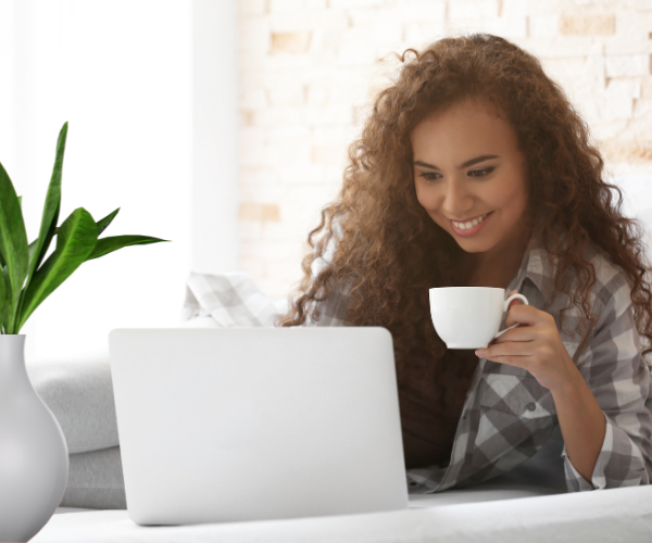 woman woman computer health coach