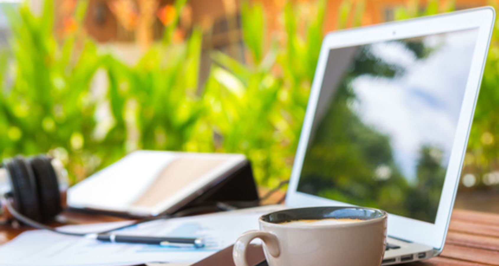 computer desk outdoor