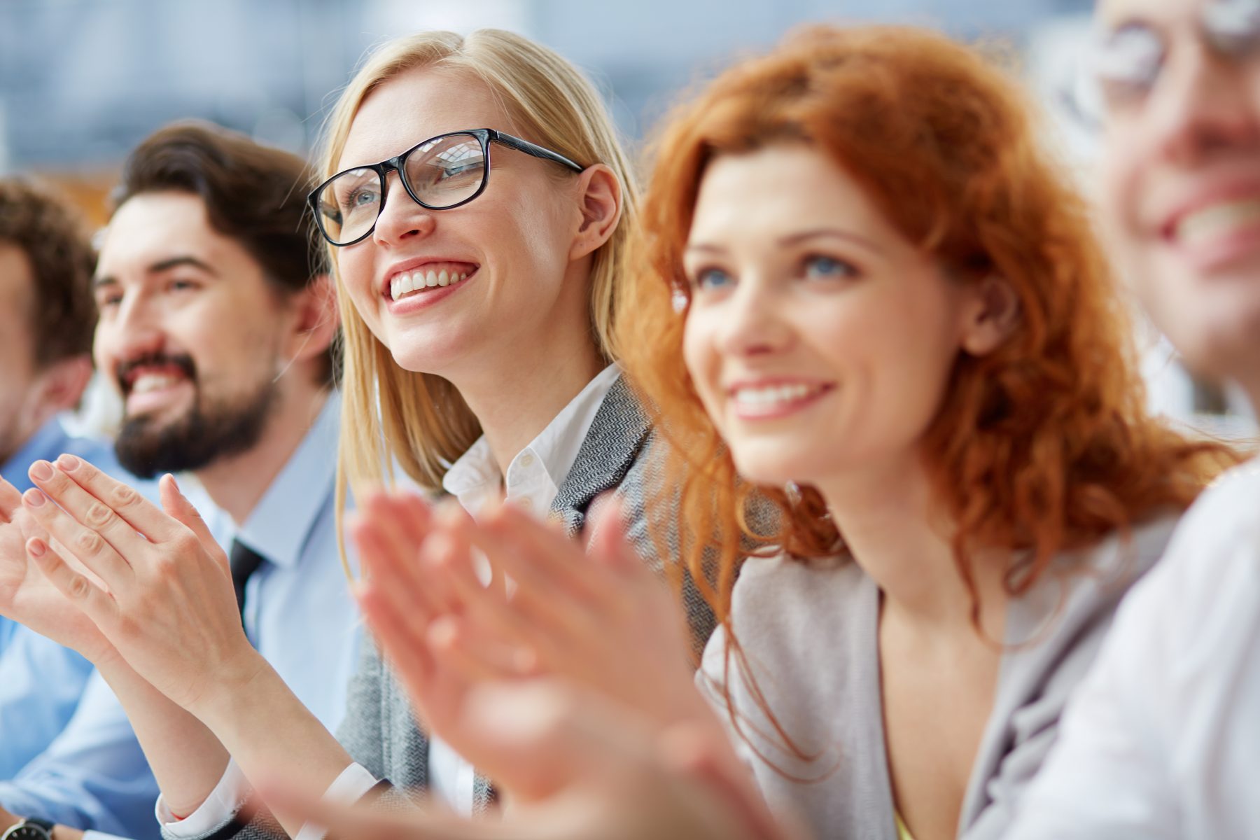 large - women clapping