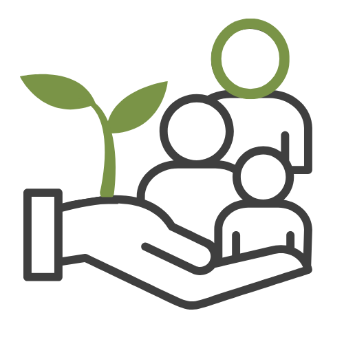 people hand leaf icon