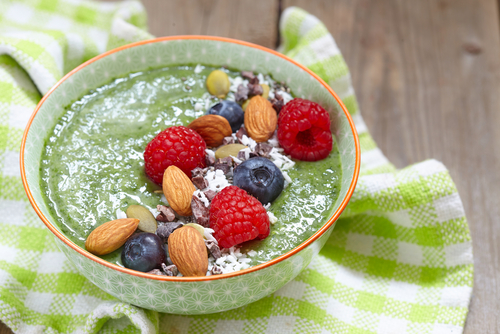 green smoothie bowl