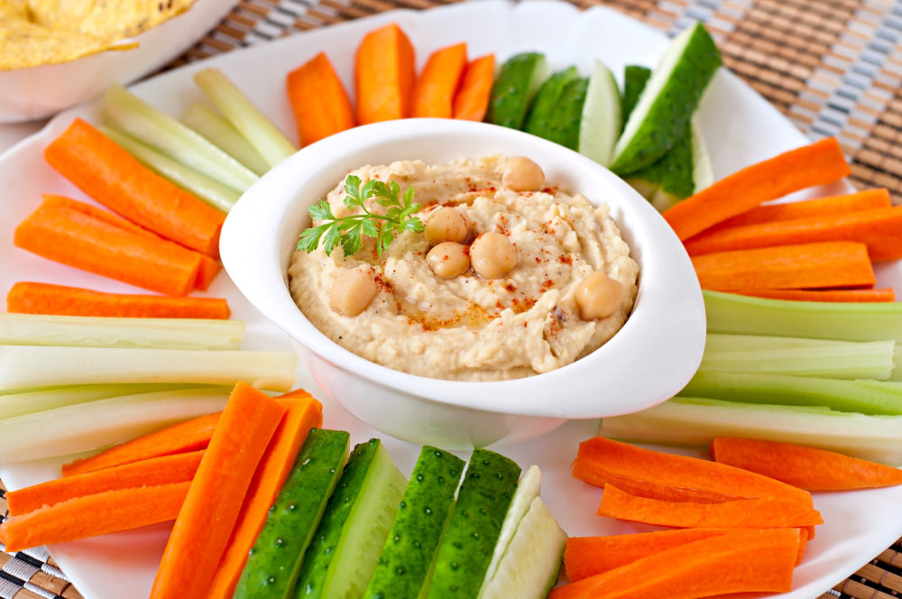 hummus and vegetables recipe nutraphoria