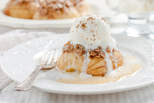 baked apples and nice cream nutraphoria school of holstic nutrition