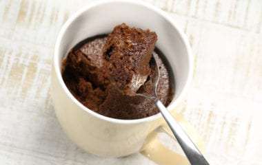 chocolate mug cake recipe nutraphoria school of holistic nutrition