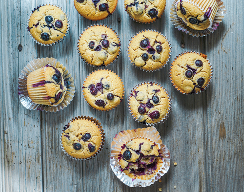 Almond Blueberry Muffins Nutraphoria