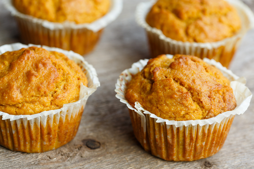 GF, Healthy - Pumpkin Banana Bread Muffins! Nutraphoria