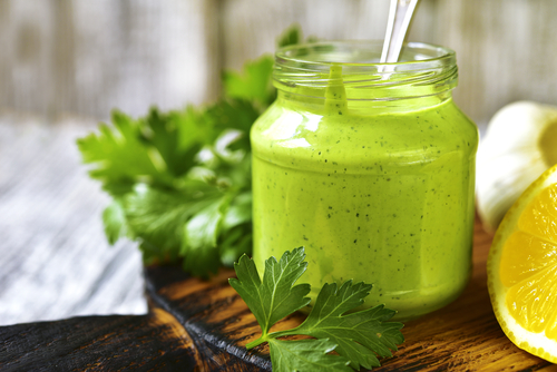 Cilantro Chutney Yogurt Nutraphoria