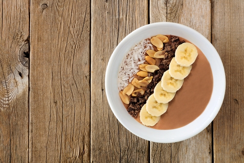 Banana Cacao Smoothie Bowl Nutraphoria