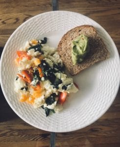 Egg White And Sprout Toast With Avocado Nutraphoria