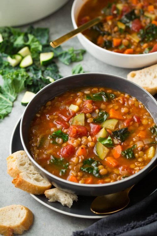 Vegan Lentil Soup Nutraphoria