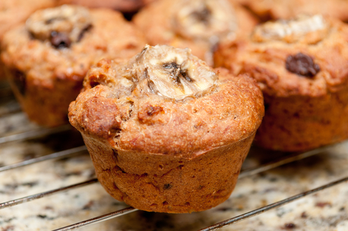 Vegan Banana and Oat Muffins Nutraphoria