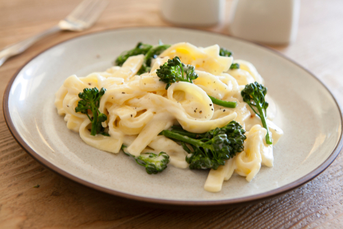 Vegan Broccoli Fettuccine Alfredo