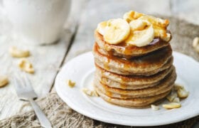 Banana Bread Vegan Pancakes