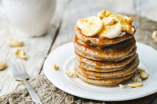 Banana Bread Vegan Pancakes