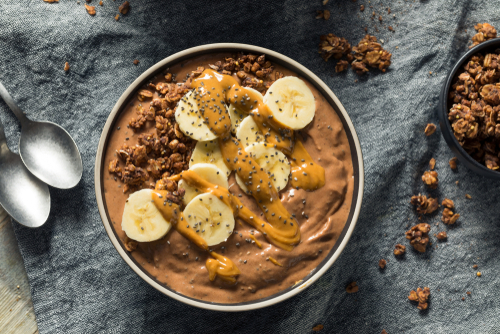 Creamy Banana Chocolate Smoothie Bowl