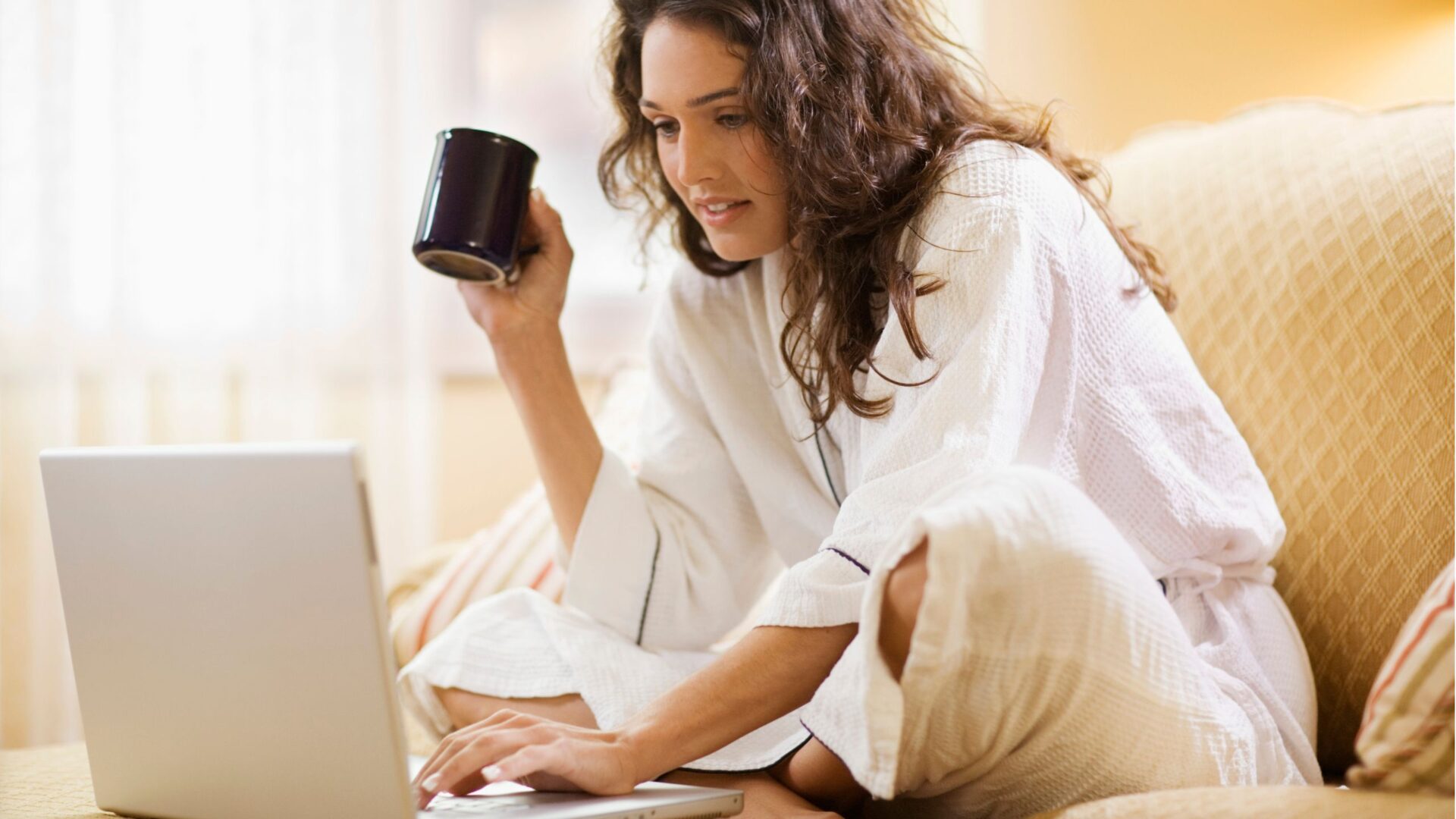 woman on computer