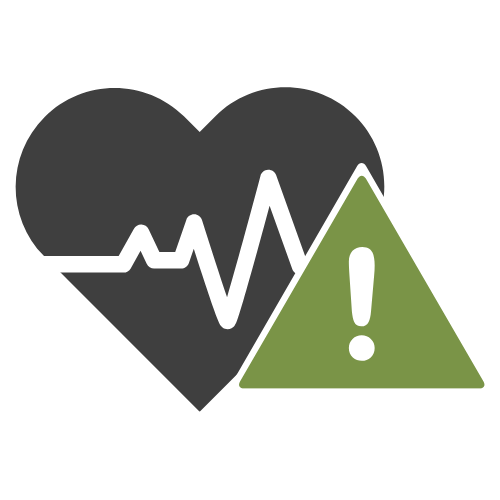 heart explanation point icon home heart explanation point icon home