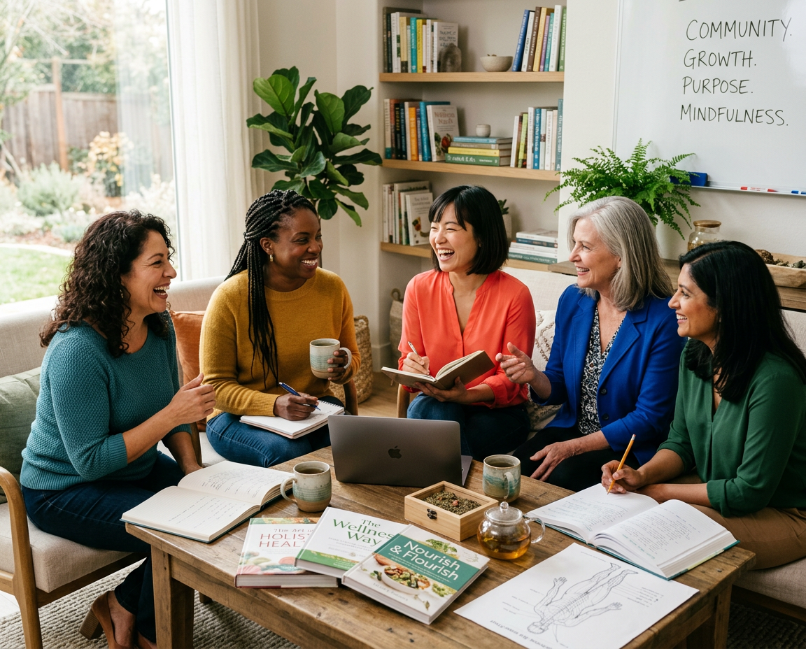 group of women studying nutrition